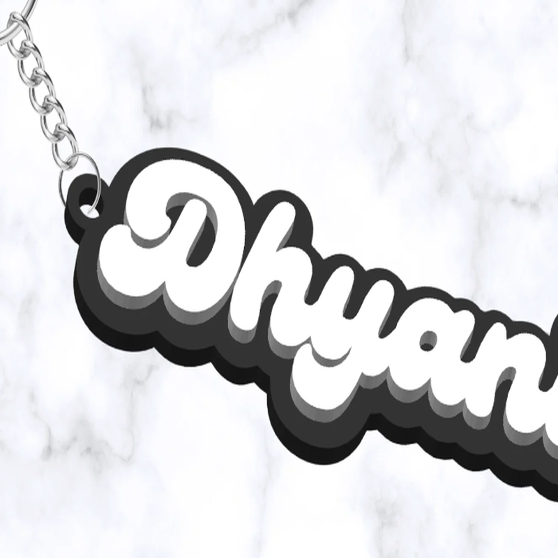 Custom Self-Name Keychain detail view 2