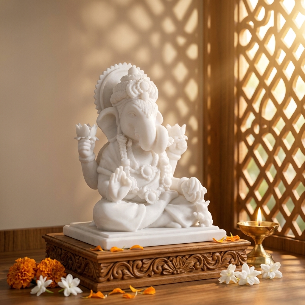 Dagdusheth Ganpati Bappa Idol detail view 3