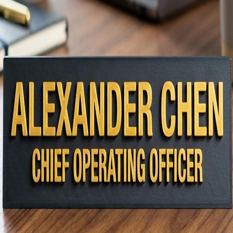 Custom Desktop Nameplate detail view 2