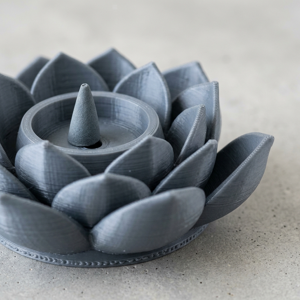 Lotus Backflow Incense Stand detail view 2